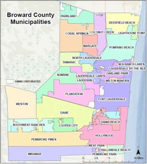 Broward County Map Map In The World