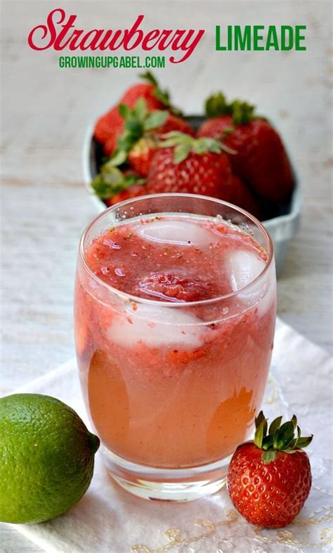 A Quick And Easy Limeade Recipe Using Fresh Strawberries And Lime