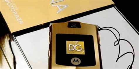 Motorola And Dolce Gabbana Unveil New Gold Silver Razr V I