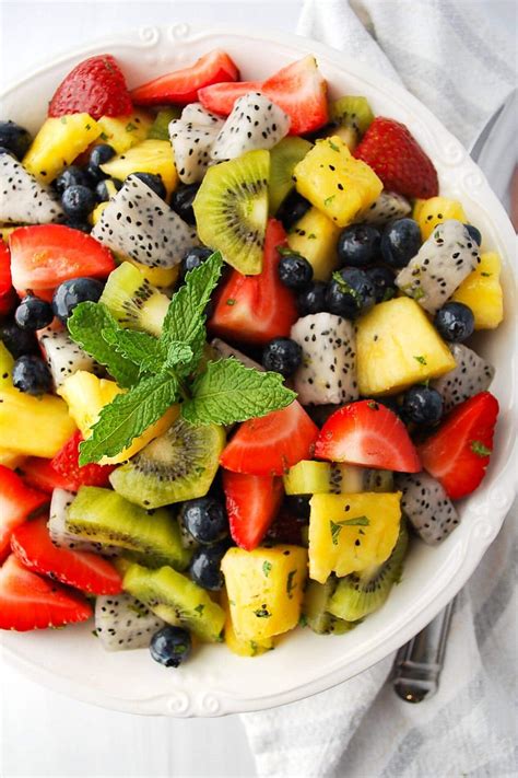 Delicious Summer Dragon Fruit Salad Recipe Amees Savory Dish