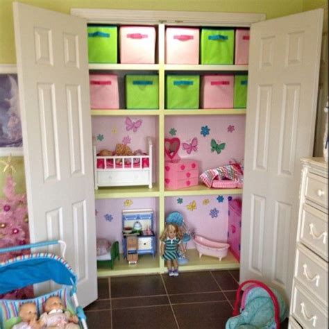 American Girl Doll House Built Into A Closet Cool If You Actually