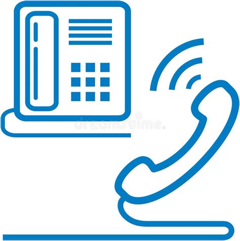 Vector Telephone And Phone Receiver Illustration Stock Vector