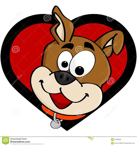 Dog Love Stock Illustration Illustration Of Cute Drawing 52196623