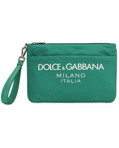 Green Dolce And Gabbana Pouches And Wristlets For Men Lyst