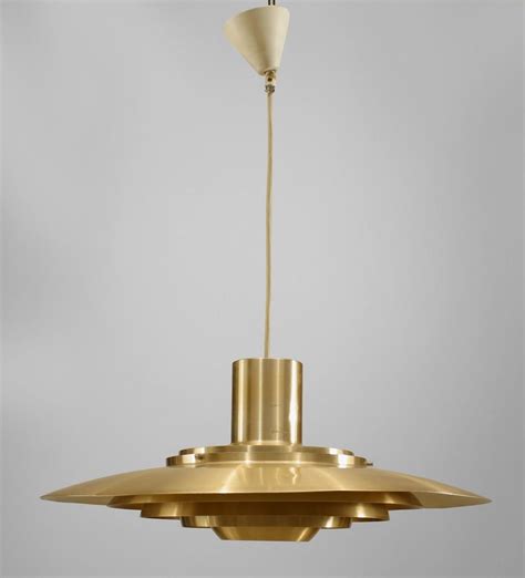Post War Design Scandinavian Lighting Chandelier Brass Scandinavian