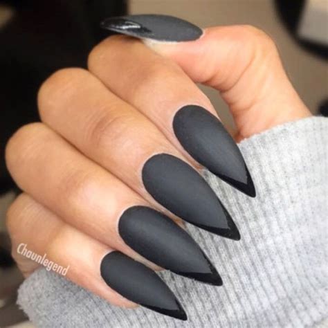 44 Stunning Designs For Stiletto Nails For A Daring New Look Matte