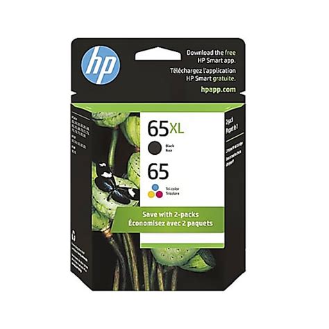 Hp 65xl65 Black High Yield And Tri Color Standard Yield Ink Cartridge