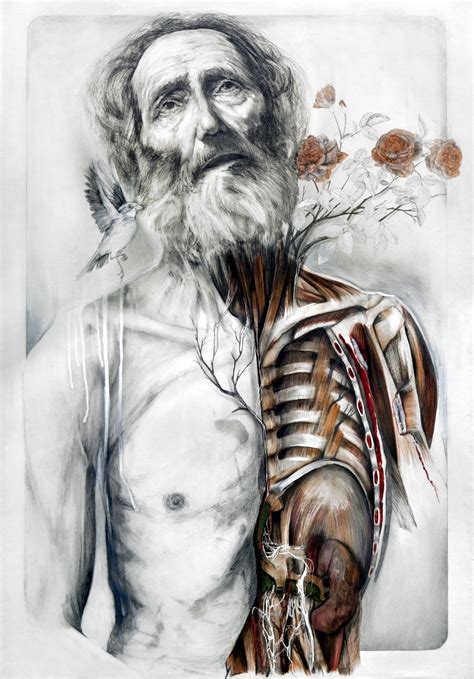 See medical drawing human body stock video clips. Plants Grow from Human Anatomy in Poetic Paintings of Decaying Bodies | The Creators Project