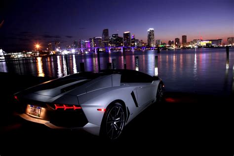 Lamborghini Aventador Night Best Wallpapers Hd Collection