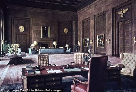Adolf Hitlers Office At The New Reich Chancellery In Berlin Circa