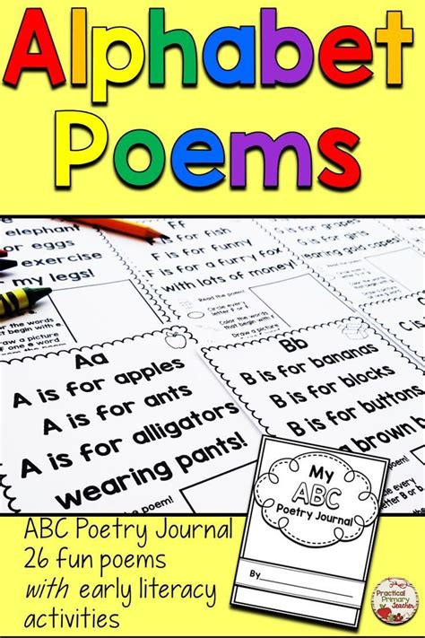 Alphabet Poems And Activities For Shared Reading Alphabet Poem Early