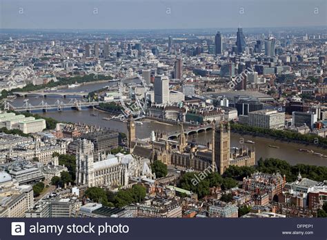 Aerial View Of Westminster Abbey The Houses Of Parliament