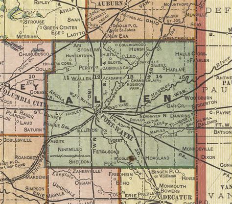 6117 Lineage Way Fort Wayne Indiana Map Map