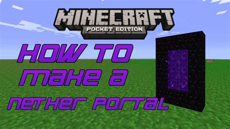 See full list on wikihow.com How To Make A Nether Portal In Minecraft Pocket Edition! 0 ...