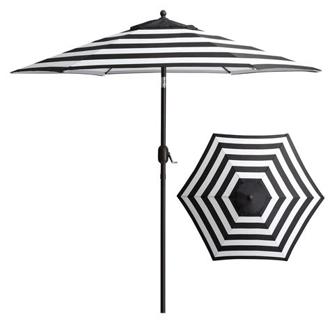 Buy Paranta 9 Feet Outdoor Patio Umbrella With Button Tilt And Crank 6