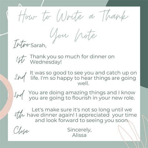 How To Write A Thank You Note Examples And Helpful Timeline