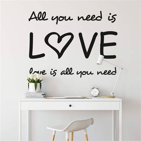 All You Need Wall Sticker Wall