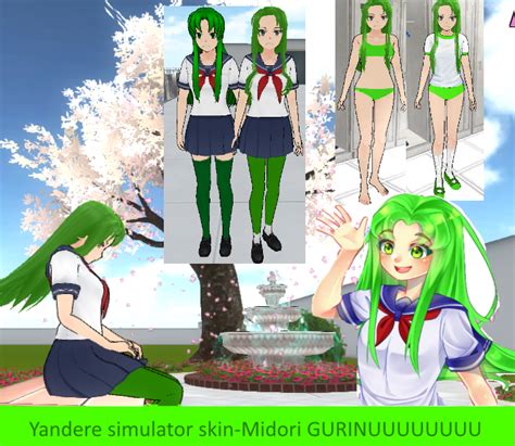 Yandere Simulator Skin Midori Gurin By Philipsazdovtdm On Deviantart