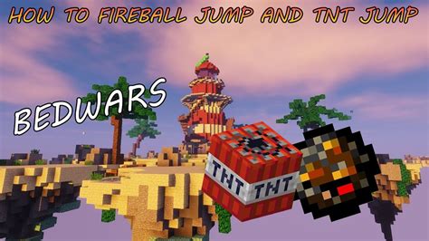 How To Tnt And Fireball Jump In Bedwars L Tutorial Youtube