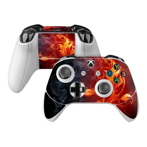 Microsoft Xbox One S Controller Skin Flower Of Fire By Gaming Decalgirl