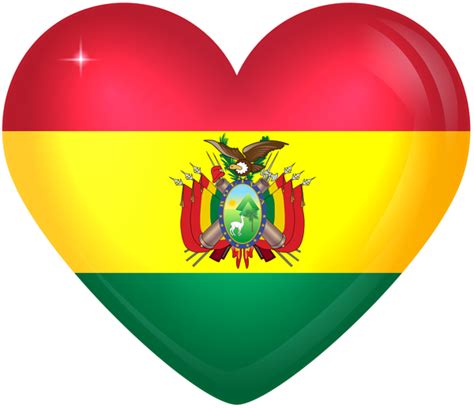 Click on the file and save it for free. Bolivia Large Heart Flag | Gallery Yopriceville - High ...