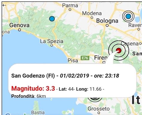 Terremoto oggi Toscana 1 febbraio 2019: scossa M 3.3 in provincia di