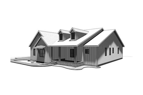 Compact Modern Farmhouse Ranch Home Plan 62500dj Architectural