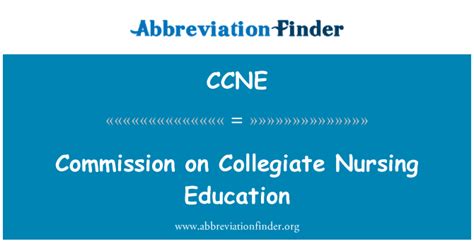 Ccne Definición Comisión De Educación En Enfermería Universitaria