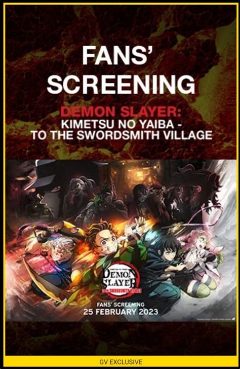 Kimetsu No Yaiba Demon Slayer Season 3 Fan Screening Tickets
