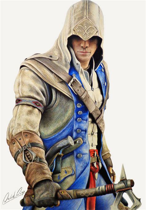 Connor Kenway Assassins Creed 3 Drawing By David Dias