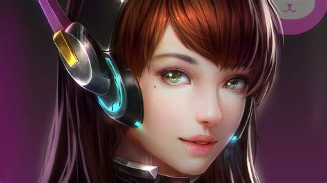 1920x1080 Dva Overwatch Character Laptop Full Hd 1080p Hd 4k Wallpapers