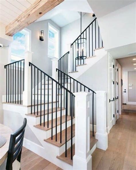 Top 70 Best Stair Railing Ideas Indoor Staircase Designs