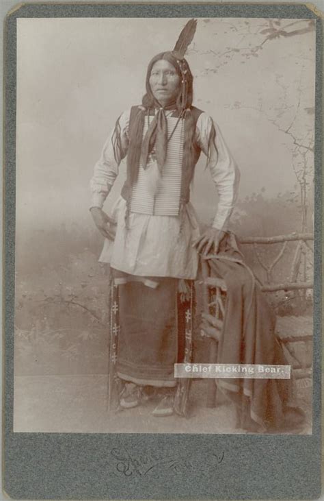 Portrait Of Kicking Bear In Native Dress Nd Native American History