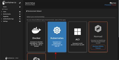 PortainerのKubernetes UI