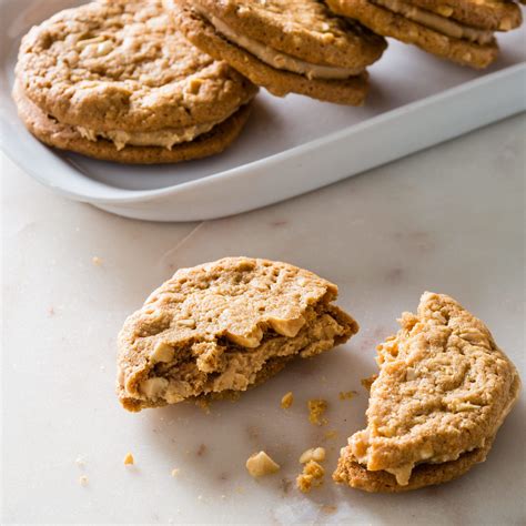 Peanut Butter Sandwich Cookies With Honey Cinnamon Filling Cook S Illustrated Donut Toppings