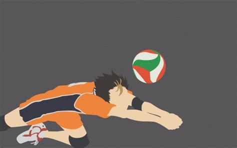 Haikyu Yu Nishinoya Hit Volleyball By Forearm Hd Anime