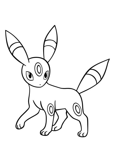 Desenhos De Umbreon Para Colorir Pintar E Imprimir Colorironlinecom