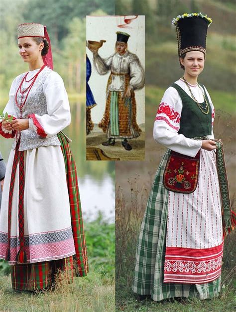 clothing from north part grand duchy of lithuania lithuanian clothing folk clothing