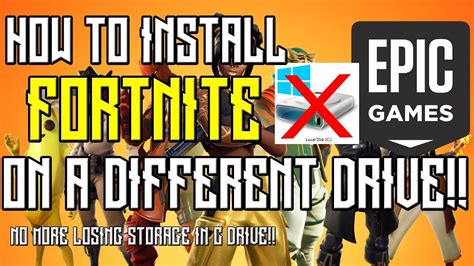 How To Install Fortnite In A Different Drive Install Fortnite In