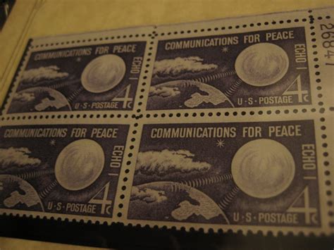 1960 Four Cent Echo I Communications For Peace Issue