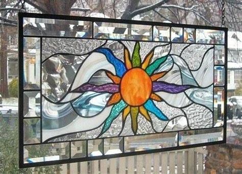 Make Your Own Sunshine Stained Glass Window Panel Signed And Dated Stained Glass Diy