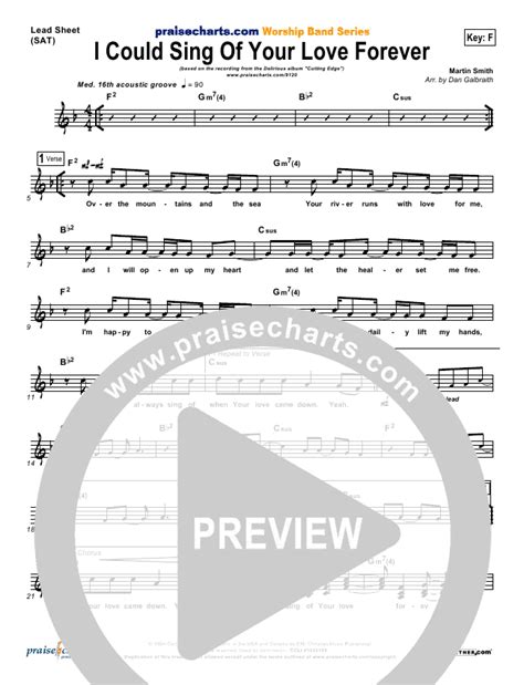 I Could Sing Of Your Love Forever Sheet Music Pdf Delirious Passion