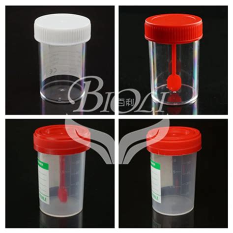 Disposable Hospital Sterile Plastic 30ml 60ml Sample Specimen Test