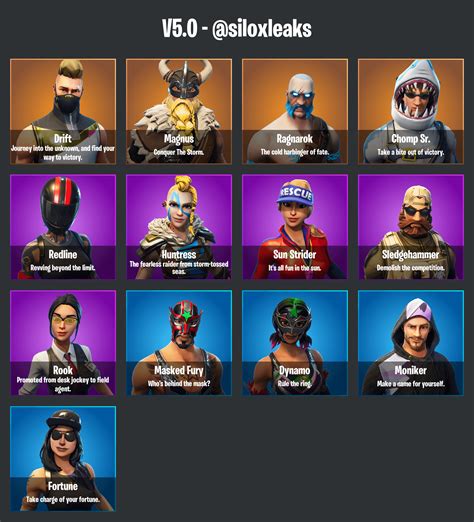 Fortnite Season 5 Skins And Items Leaks Gameguidehq