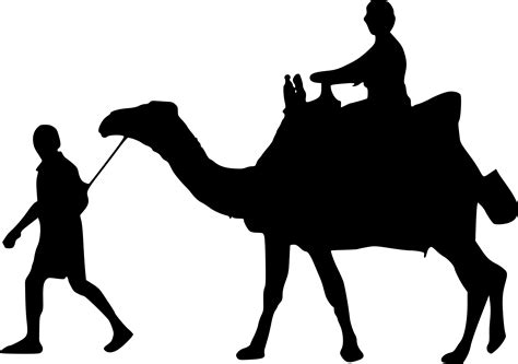 Dromedary Camel Train Silhouette Horse Clip Art Camel