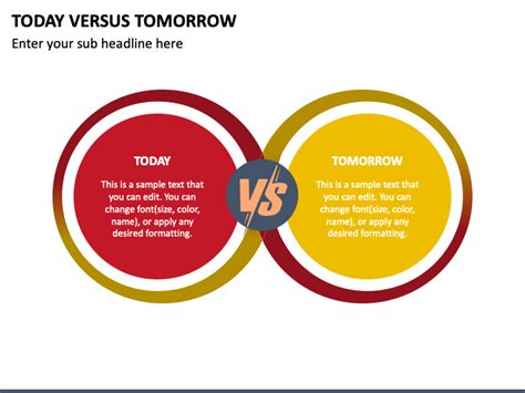 Today Versus Tomorrow Powerpoint Template Ppt Slides