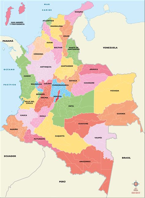Colombia Political Map Eps Illustrator Map Vector World Maps Porn Sex Picture