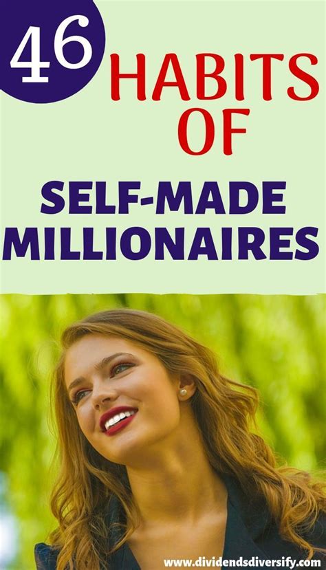 Self Made Millionaires Adopt Their Habits Today Dividends Diversify