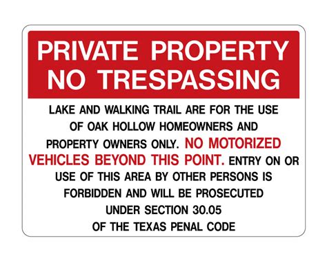 Buy Our Private Property No Trespassing Tpc 18x24 Sign From Signs