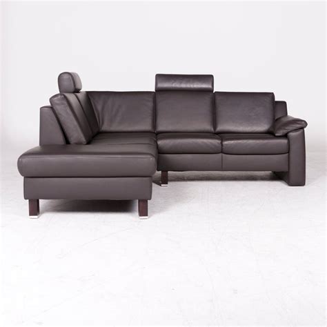 »for us, sofa is more than just a piece of furniture: Ewald Schillig Designer Leather Corner Sofa Brown Genuine ...